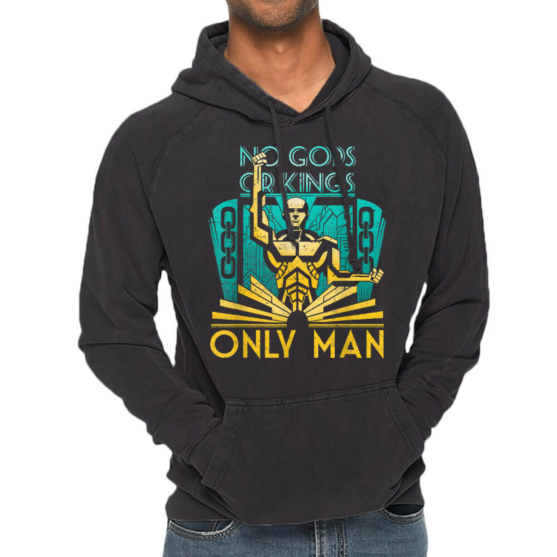 Objectivist Atheist Libertarian No Gods Or Kings Only Man T Shirt Vintage Hoodie | Artistshot