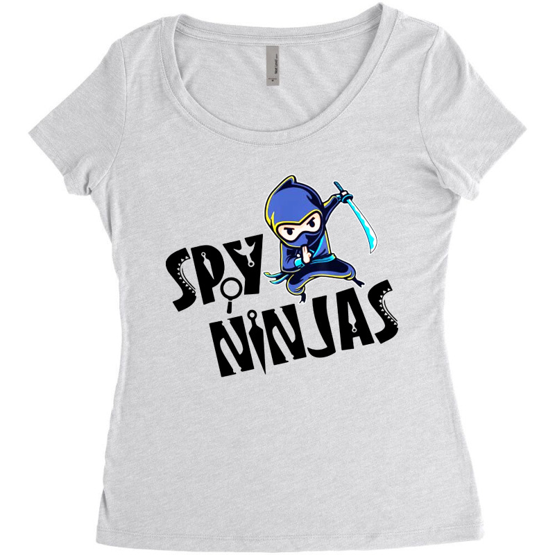 Spy Gaming Ninjas Gamer Funny Women's Triblend Scoop T-shirt by liqualyfu | Artistshot