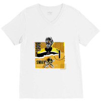 Jeremy Swayman Hockey V-neck Tee | Artistshot