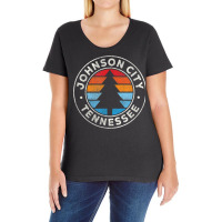 Johnson City Tennessee Tn Vintage Graphic Retro 70s T Shirt Ladies Curvy T-shirt | Artistshot