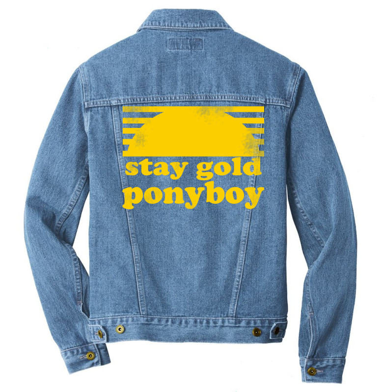 Stay Gold Ponyboy The Outsiders Movie Book Men Denim Jacket By