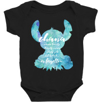 Mp Threads Ohana Family Pullover Hoodie ,black ,small Baby Bodysuit | Artistshot