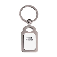 Texas Forever Shirt  Distressed Bold Design Silver Rectangle Keychain | Artistshot