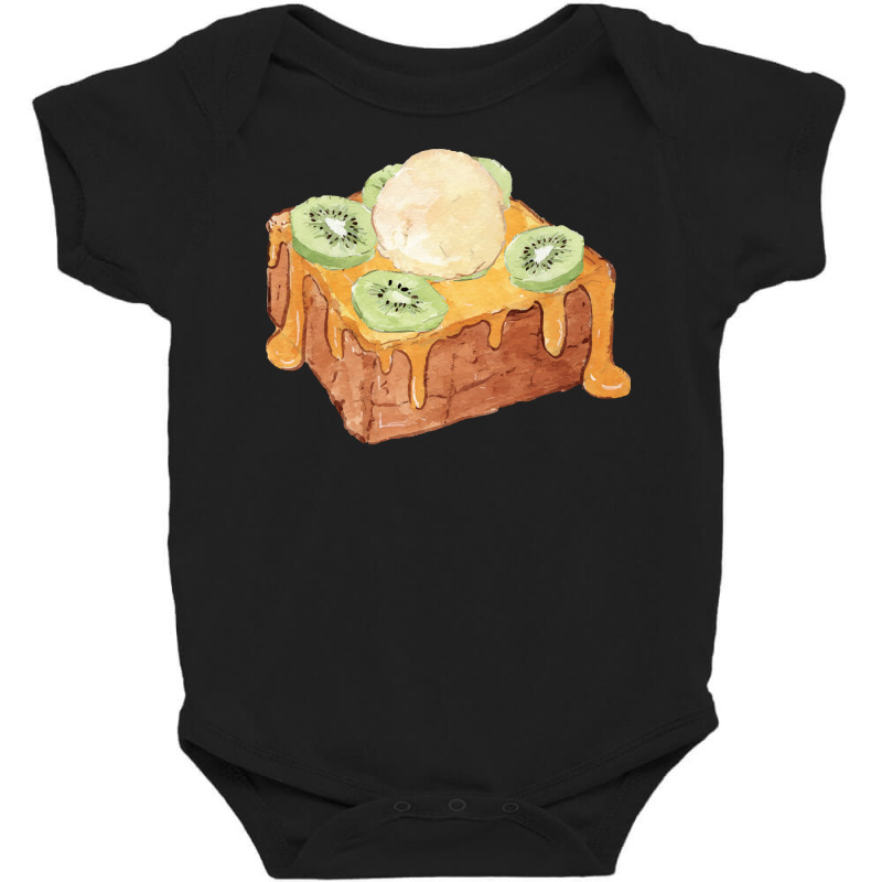 Brick Toast Bread Lover T  Shirt Honey Bread Brick Toast Topped With K Baby Bodysuit by salesmanhuh | Artistshot