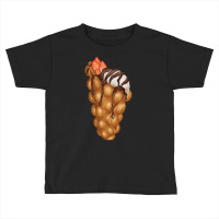 Bubble Waffle Ice Cream T  Shirt Egg Bubble Waffle Vanilla Ice Cream W Toddler T-shirt | Artistshot