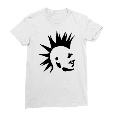 Punk Ladies Fitted T-shirt Designed By Donart