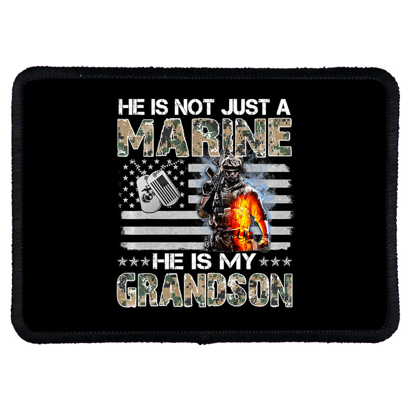 My Grandson Is A Marine Proud Grandma Proud Grandpa Pullover Rectangle ...