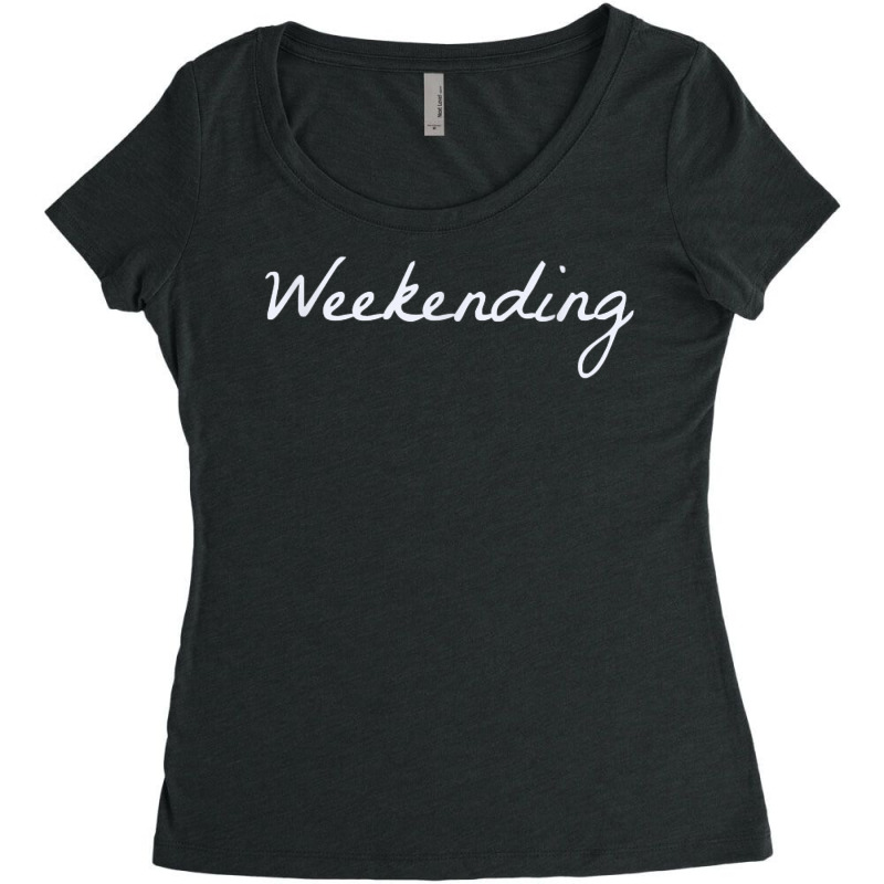 Weekending Casual Weekend Shirt Women's Triblend Scoop T-shirt by johnjosephmenk | Artistshot