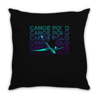 Canoe Polo T  Shirt Canoe Polo Canoeing Canoeist Retro Gift T  Shirt Throw Pillow | Artistshot