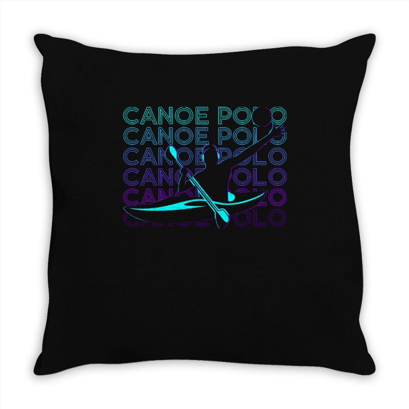 Canoe Polo T  Shirt Canoe Polo Canoeing Canoeist Retro Gift T  Shirt Throw Pillow | Artistshot