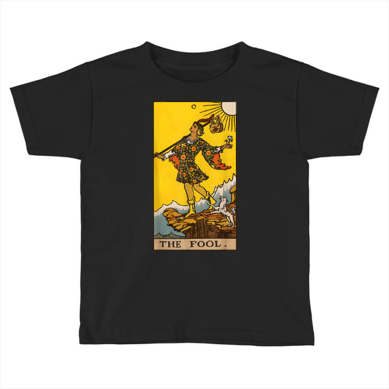 The Fool Tarot Card Major Arcana Card Zero 0 T Shirt Toddler T-shirt by waltervanderwilt1 | Artistshot