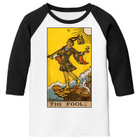 The Fool Tarot Card Major Arcana Card Zero 0 T Shirt Youth 3/4 Sleeve | Artistshot