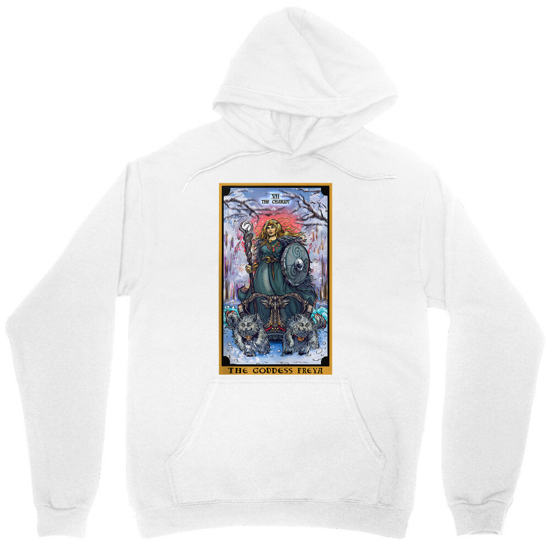 The Goddess Freyja The Chariot Tarot Card Norse Pagan Witch Tank Top Unisex Hoodie by waltervanderwilt1 | Artistshot