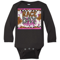 Race Day Vibes Long Sleeve Baby Bodysuit | Artistshot