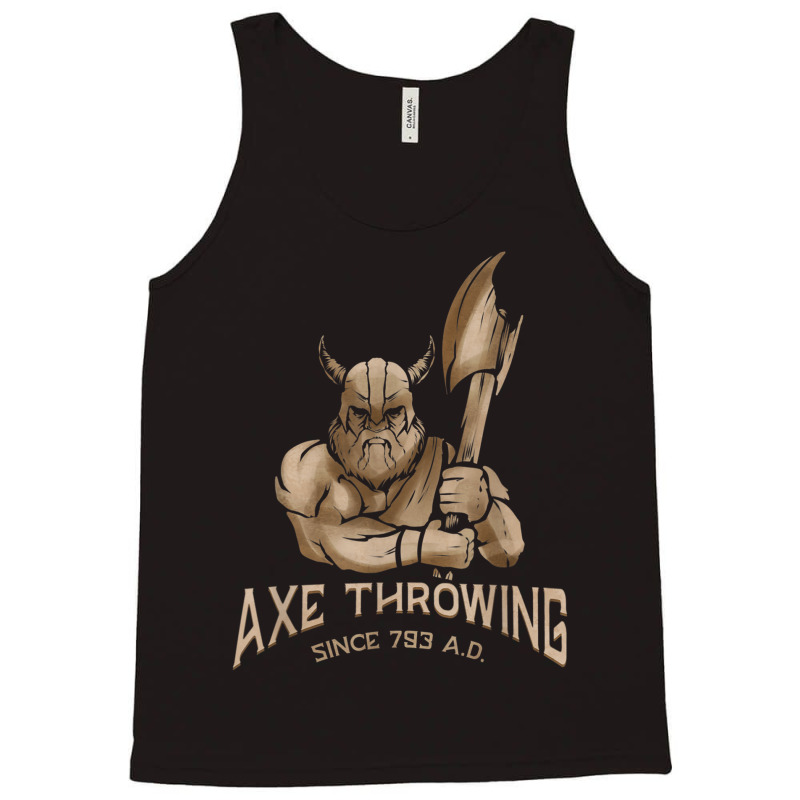 Lumberjack Axe Throwing Since 793 Ad Hatchet & Axe Throwing Tank Top | Artistshot