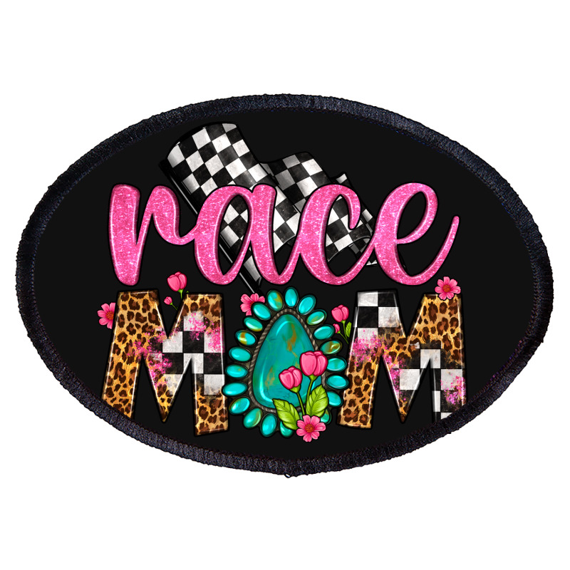 Race Mom Oval Patch | Artistshot