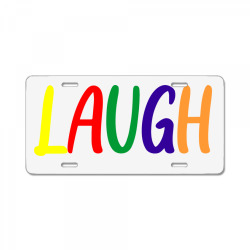 laugh (1) License Plate | Artistshot