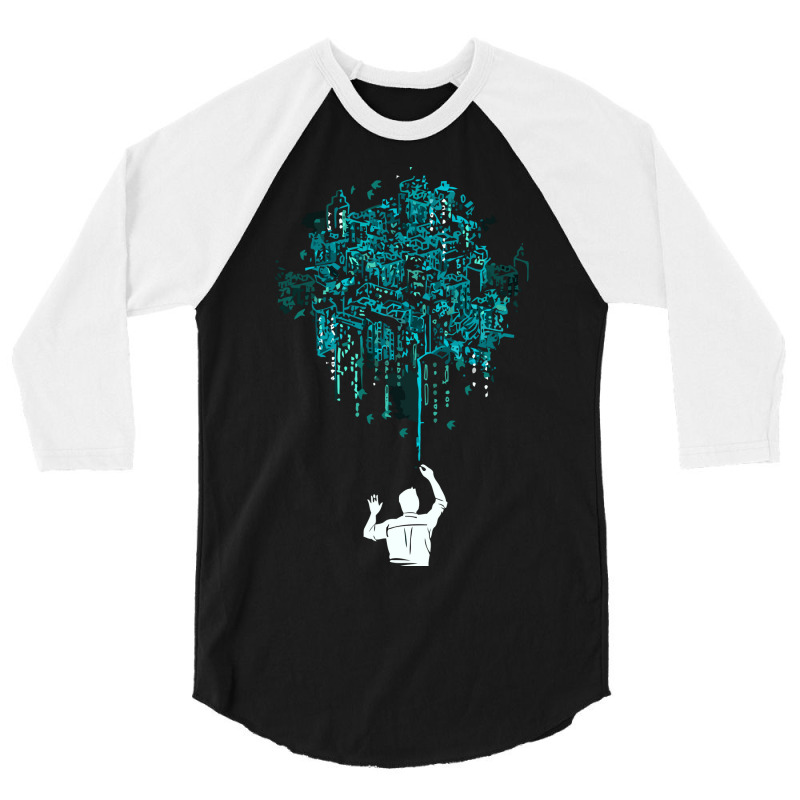 Lights Of Emerald City 3/4 Sleeve Shirt by radmadhi | Artistshot