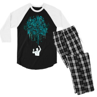 Lights Of Emerald City Men's 3/4 Sleeve Pajama Set | Artistshot