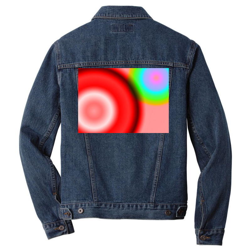 Multicolor Gradient Background For Cover Template, Blurred, Etc Men Denim Jacket | Artistshot