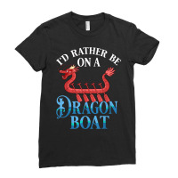 Dragon Boat Racing Festival Paddle Chinese Boating T Shirt Ladies Fitted T-shirt | Artistshot