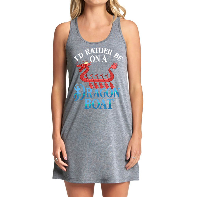 Dragon Boat Racing Festival Paddle Chinese Boating T Shirt Tank Dress by belewomritans | Artistshot