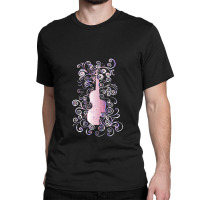 Violin Music Musical Instrument Violin Flourish Classic T-shirt | Artistshot