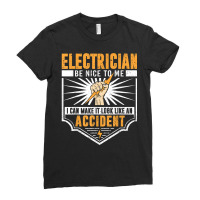 Funny Electrician Art Men Women Work Electrical Engineer T Shirt Ladies Fitted T-shirt | Artistshot