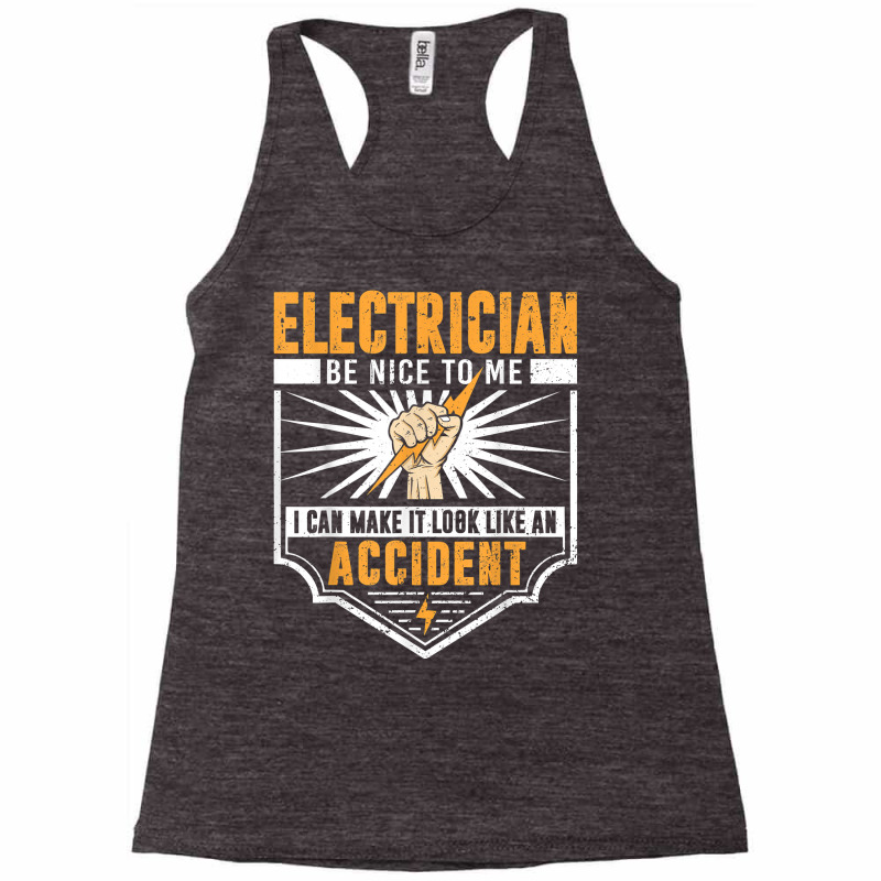 Funny Electrician Art Men Women Work Electrical Engineer T Shirt Racerback Tank by valerietaverna | Artistshot