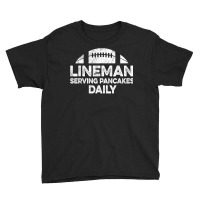 Mens Lineman Serving Pancakes Daily Football Offensive Lineman T Shirt Youth Tee | Artistshot