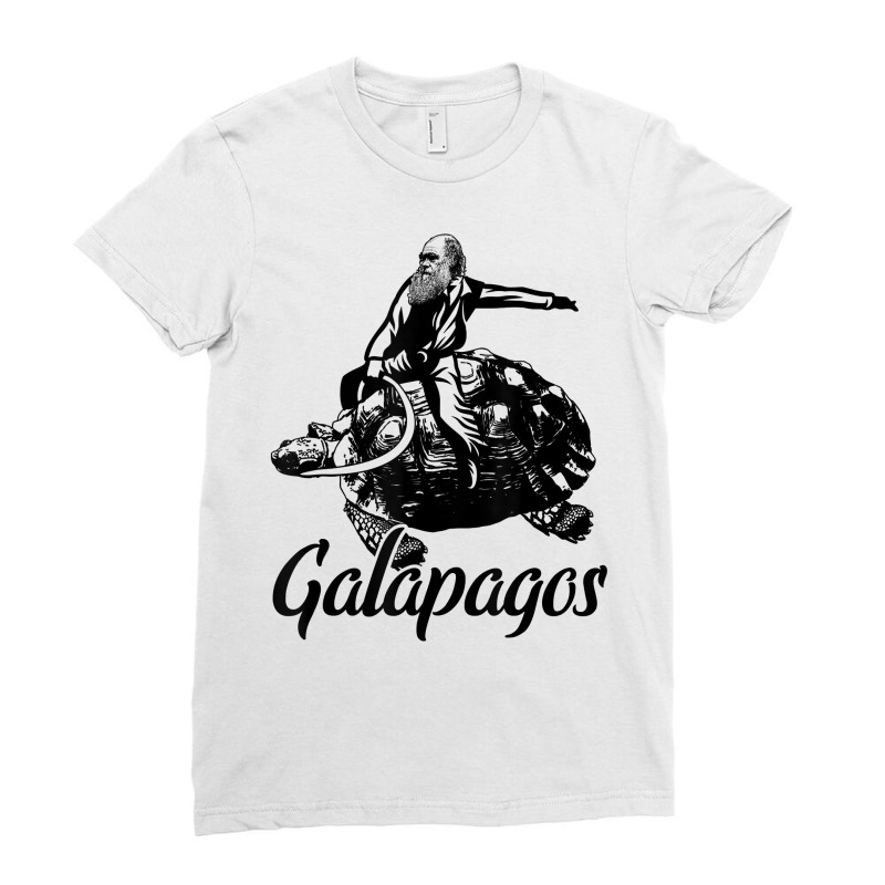 Charles Darwin Galapagos Islands Evolution T Shirt Ladies Fitted T-Shirt by manviwadlington | Artistshot