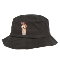 Chocolate Peanut Butter Milkshake T  Shirt Peanut Butter Milkshake Wit Bucket Hat | Artistshot