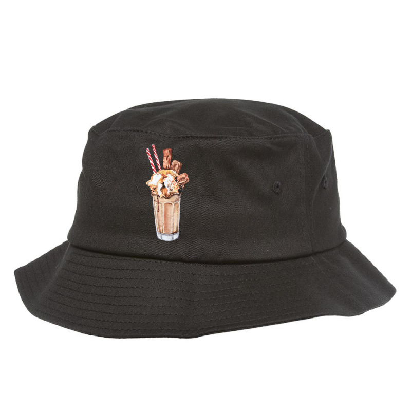 Chocolate Peanut Butter Milkshake T  Shirt Peanut Butter Milkshake Wit Bucket Hat by salesmanhuh | Artistshot