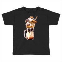 Chocolate Vanilla Milkshake T  Shirt Caramel Overshake Topped With Pop Toddler T-shirt | Artistshot