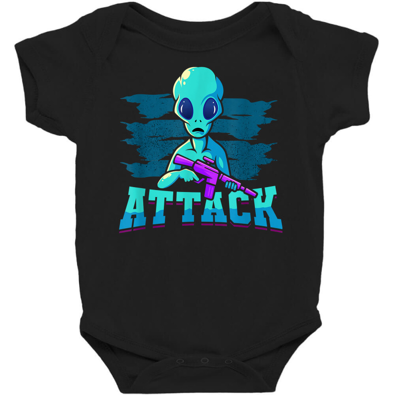 Let's Combine Our Attack Extraterrestrial Alien T Shirt Baby Bodysuit by belewomritans | Artistshot