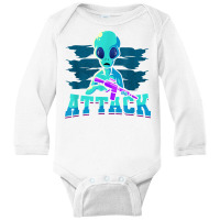 Let's Combine Our Attack Extraterrestrial Alien T Shirt Long Sleeve Baby Bodysuit | Artistshot