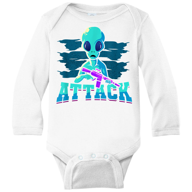 Let's Combine Our Attack Extraterrestrial Alien T Shirt Long Sleeve Baby Bodysuit by belewomritans | Artistshot