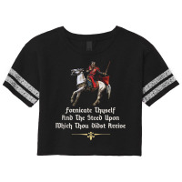 Fornicate Thyself And The Steed Upon Which Thou Didst Arrive Tank Top Scorecard Crop Tee | Artistshot