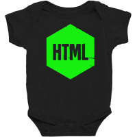 Retro Html Programming Language Icon1 01 Baby Bodysuit | Artistshot