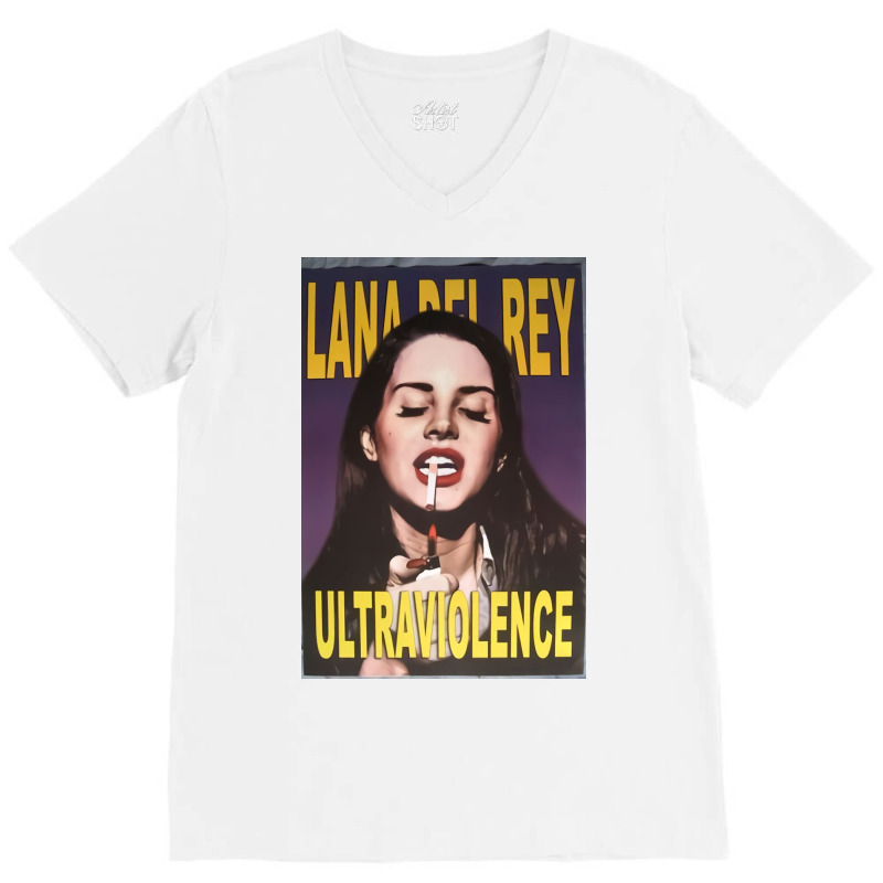 Lana Dell Ray Smoking V-neck Tee | Artistshot