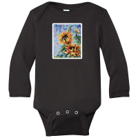 Lady And Poppies Edited Oil Painting By Marina Daniluka 113207215 Long Sleeve Baby Bodysuit | Artistshot