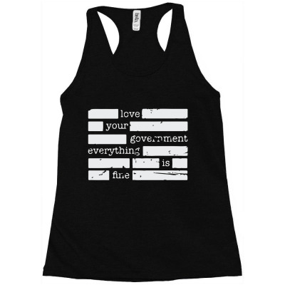 Government Conspiracy Theory   Deep State Racerback Tank Designed By Yoyoh