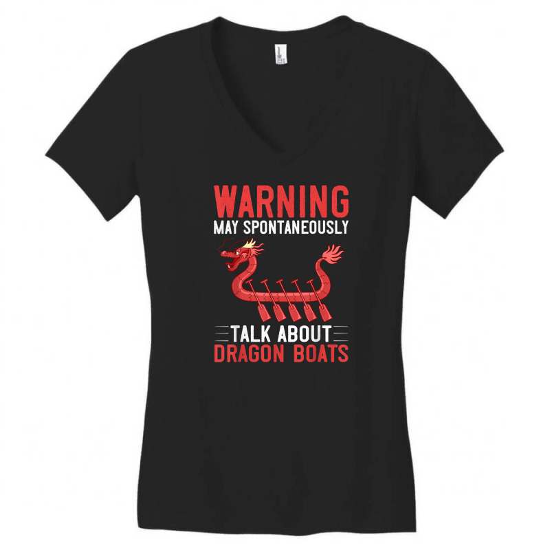 Dragon Boat Racing Festival Paddle Chinese Boating T Shirt Women's V-Neck T-Shirt by kasaqcsegurc | Artistshot