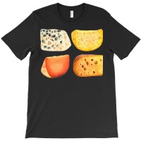 Different Types Of Cheese T  Shirt Cheese Pack   Blue Cheese, Maasdam, T-shirt | Artistshot