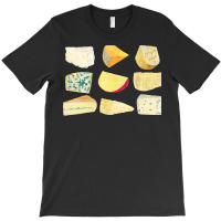 Different Types Of Cheese T  Shirt Cheese Set T  Shirt T-shirt | Artistshot