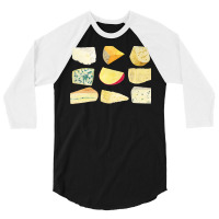 Different Types Of Cheese T  Shirt Cheese Set T  Shirt 3/4 Sleeve Shirt | Artistshot