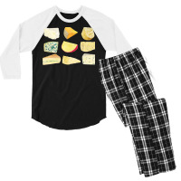 Different Types Of Cheese T  Shirt Cheese Set T  Shirt Men's 3/4 Sleeve Pajama Set | Artistshot