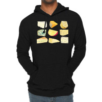 Different Types Of Cheese T  Shirt Cheese Set T  Shirt Lightweight Hoodie | Artistshot