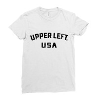 Upper Left Usa Ladies Fitted T-shirt | Artistshot