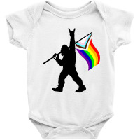 Bigfoot Rock On Lgbtq Progressive Baby Bodysuit | Artistshot